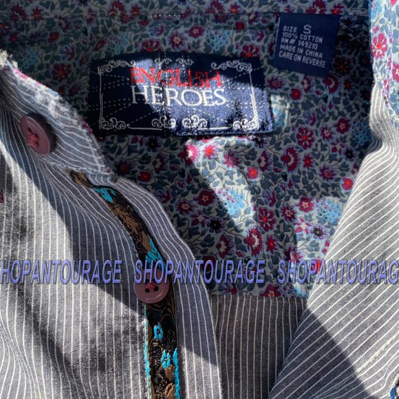 English Heroes EHW149 L/S Button Down Men`s Shirt - Picture 6 of 7